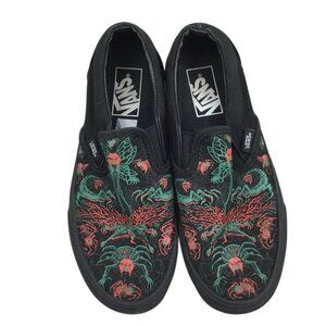 VANS Slip-On Black Spider Sneakers 7